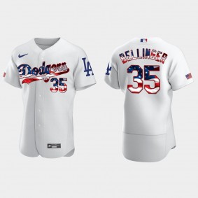 2020 Stars & Stripes Cody Bellinger Jersey Dodgers 4th of July White